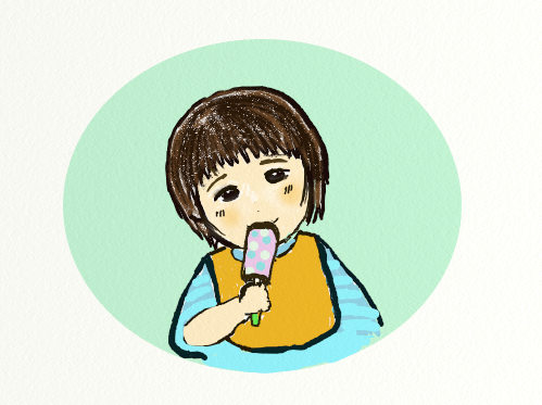 次男似顔絵