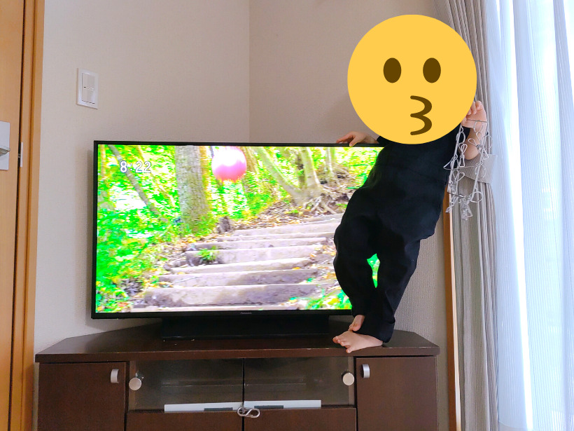 重度知的障害児、テレビに登る